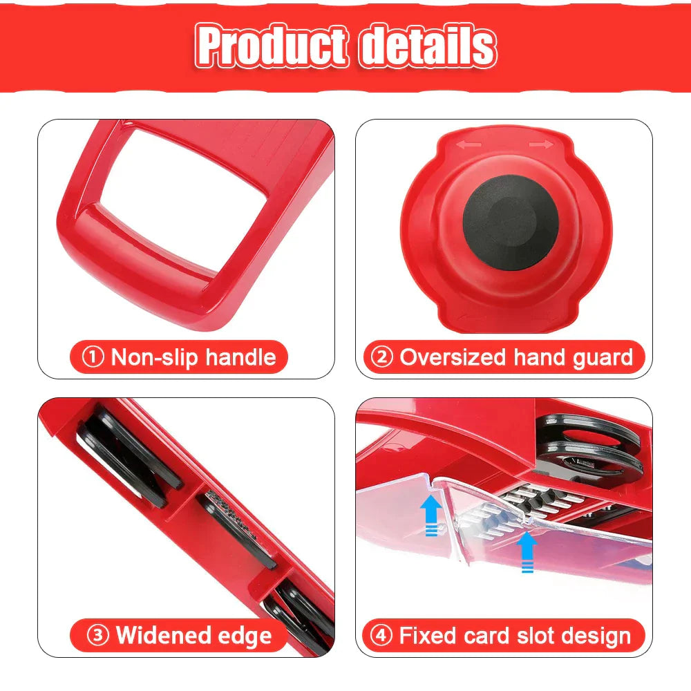 6 in 1 Vegetable Cutter Grater for Vegetables & Fruits