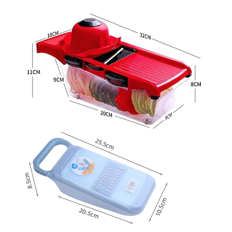 6 in 1 Vegetable Cutter Grater for Vegetables & Fruits